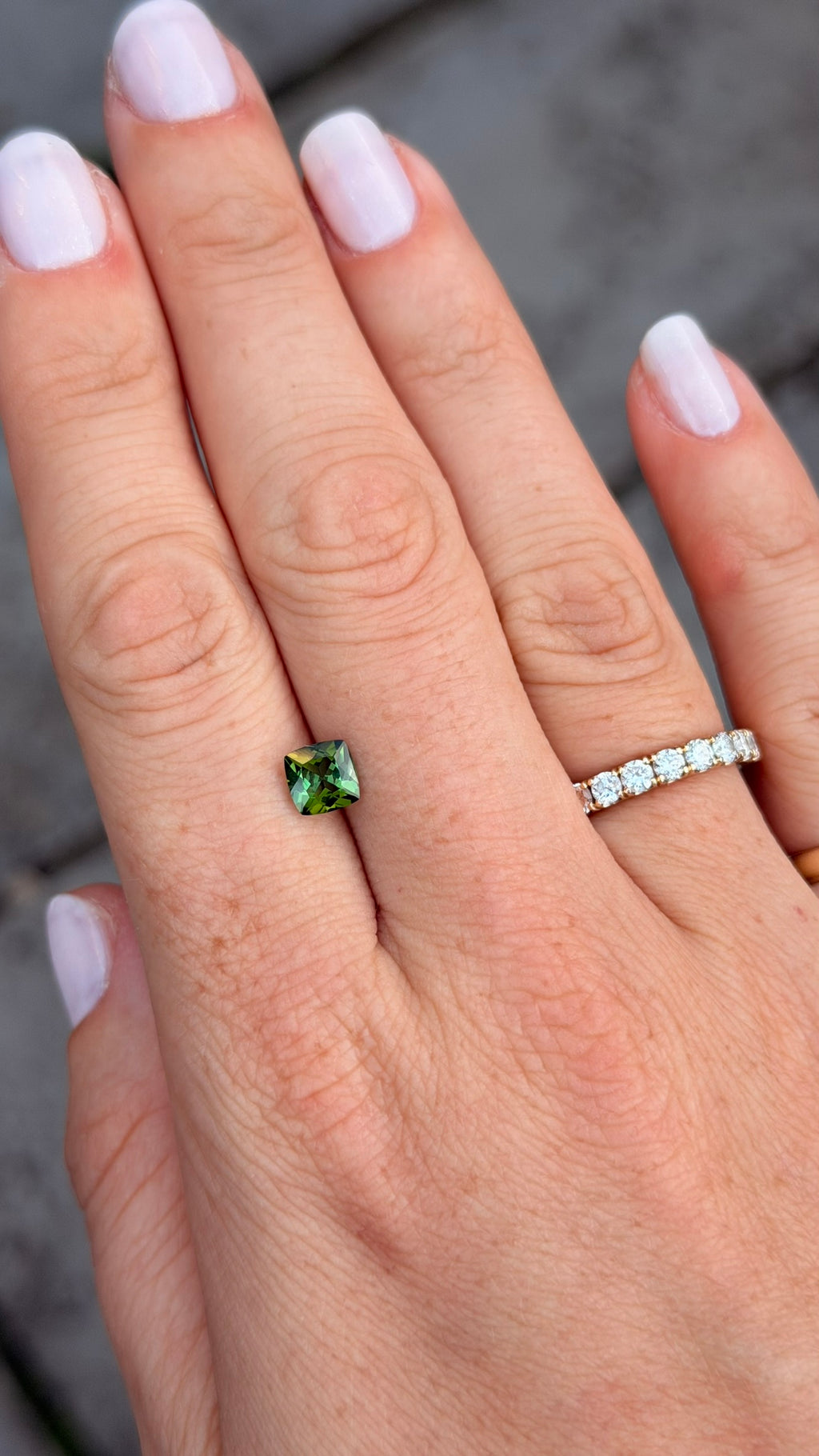 Green Tourmaline Cushion 1.05cts