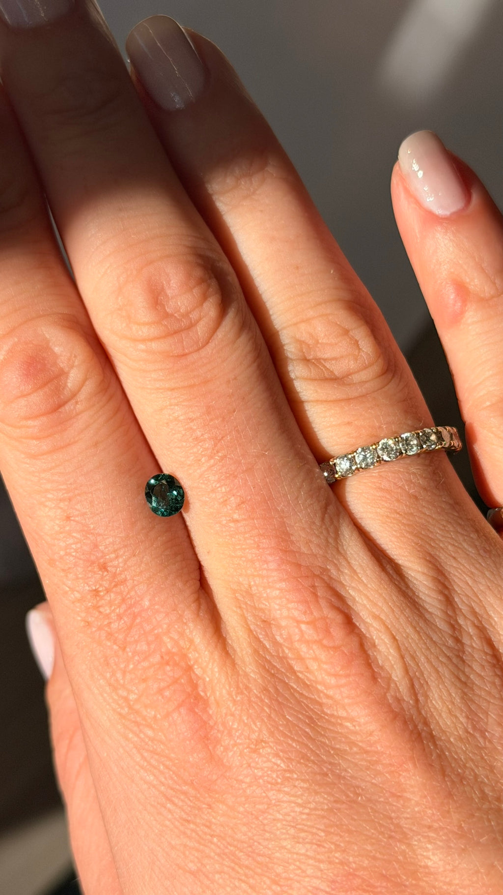 Teal Tourmaline Oval 0.6cts