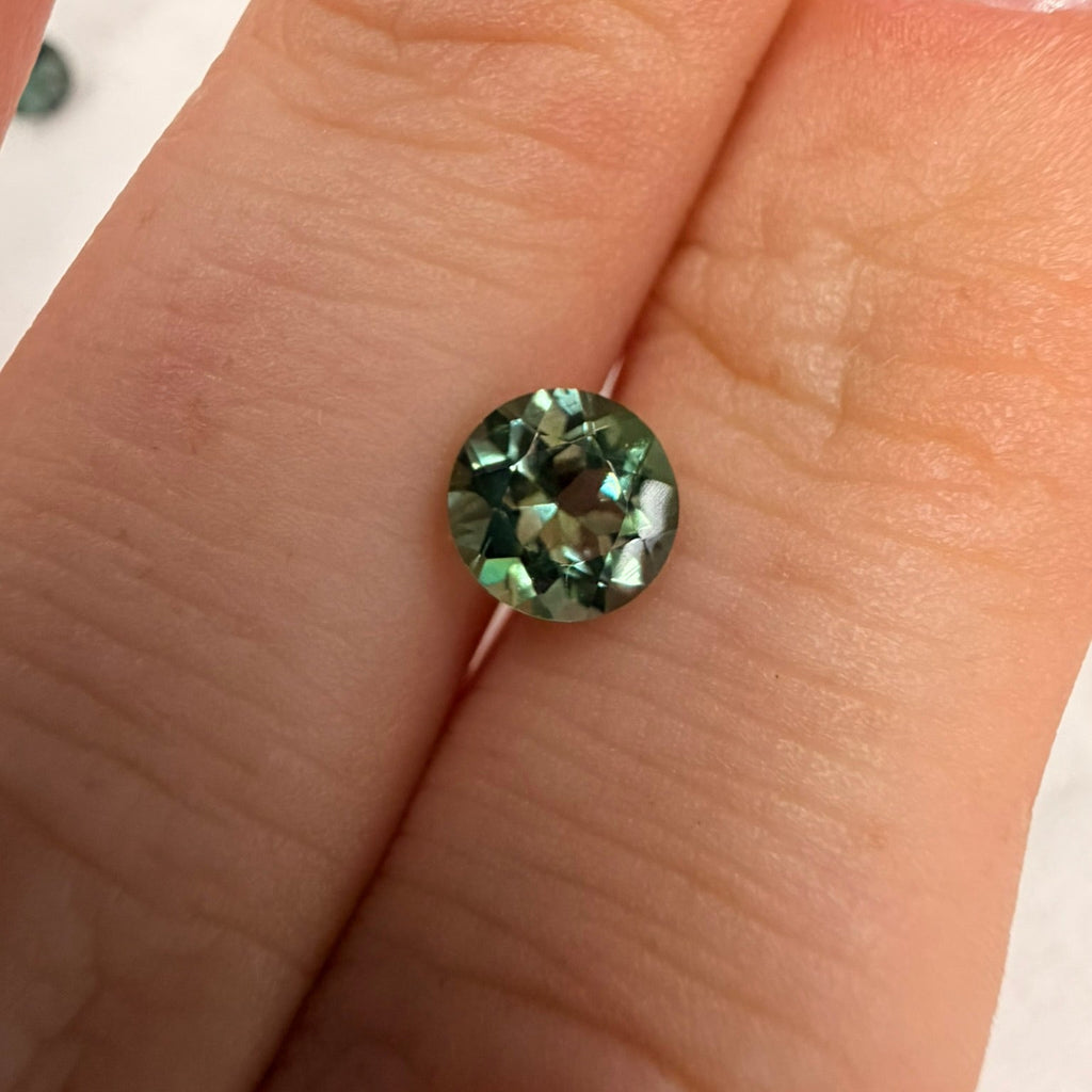 Teal Tourmaline Round 0.87cts