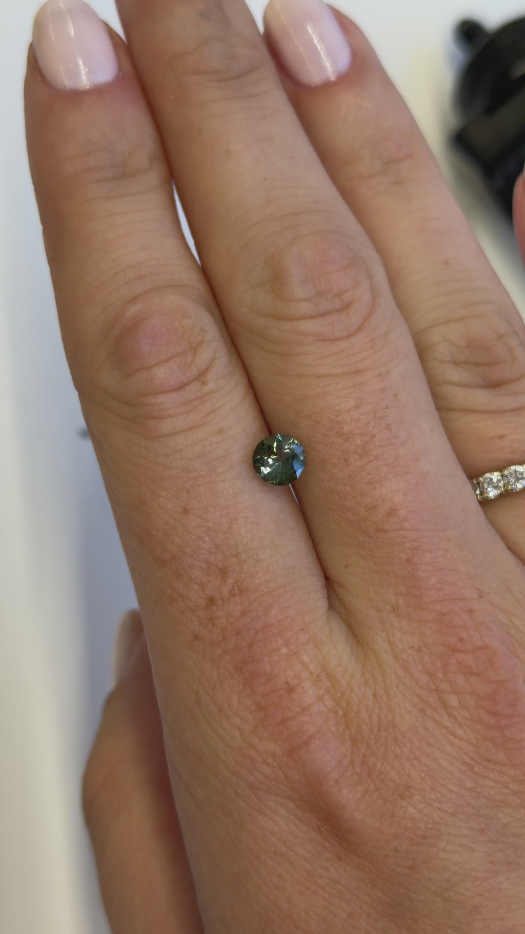 Teal Tourmaline Round 0.81cts