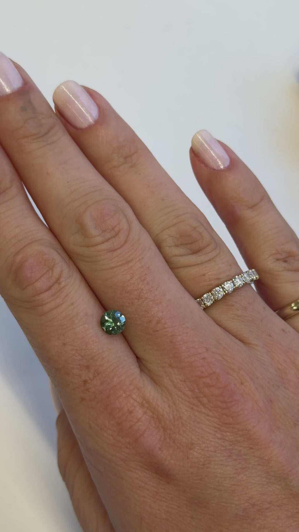 Teal Tourmaline Round 0.87cts