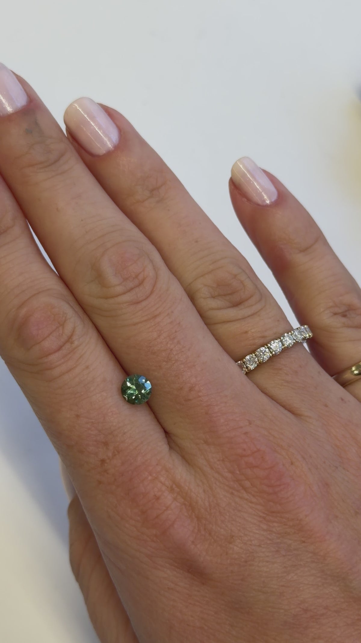 Teal Tourmaline Round 0.87cts