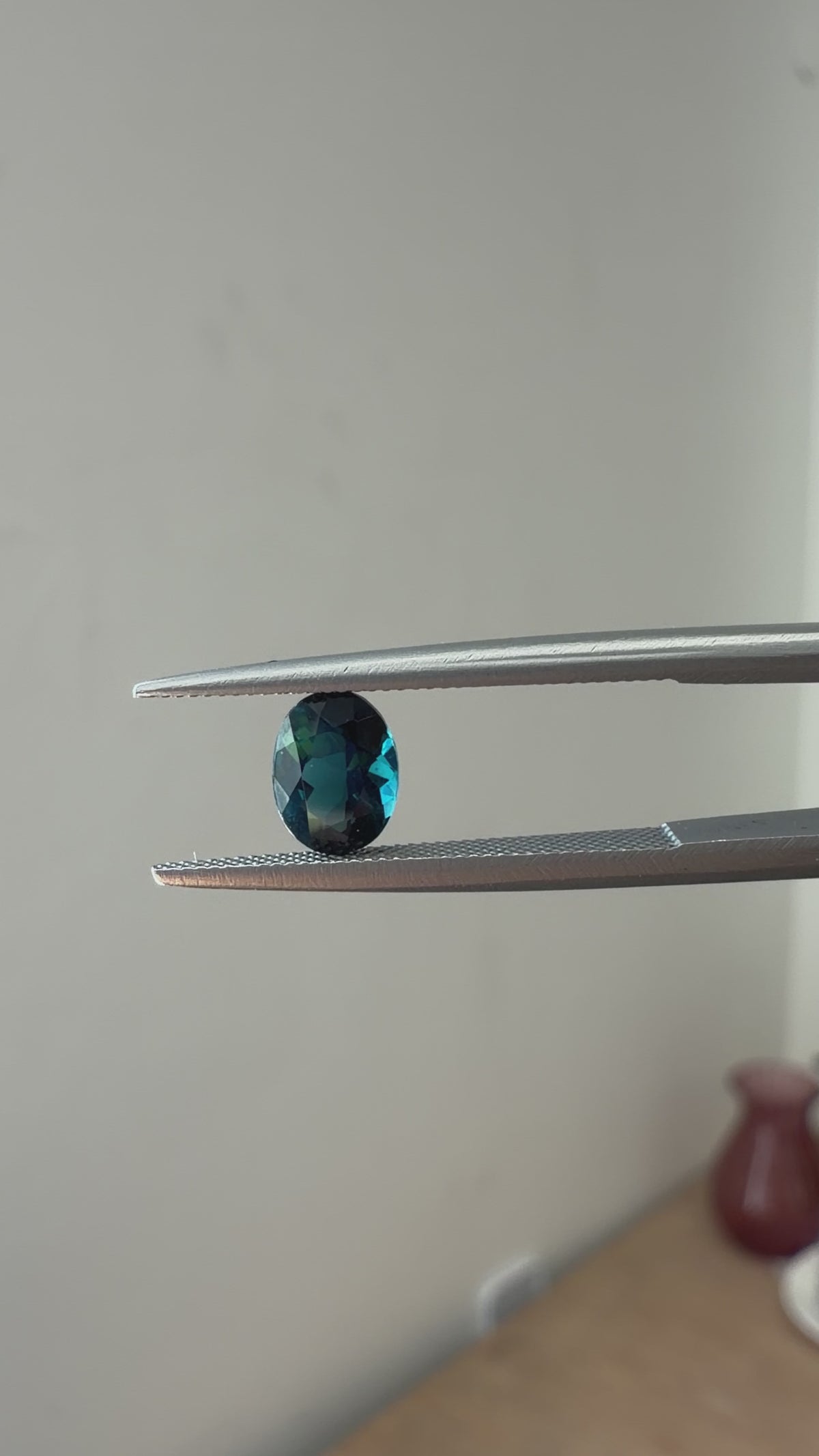 Teal Tourmaline Oval 0.8cts