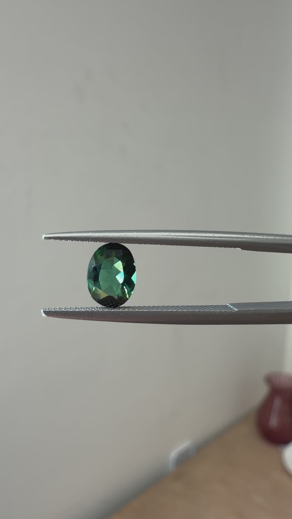 Teal-Green Tourmaline Oval 0.8cts