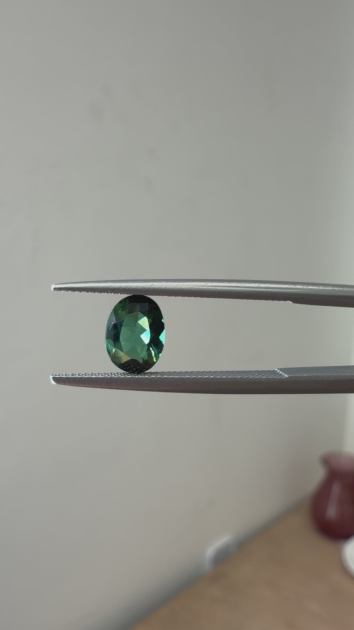 Teal-Green Tourmaline Oval 0.8cts